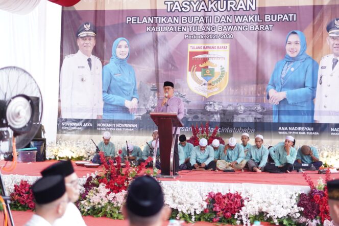 
 Sebagai Rasa Syukur, Bupati dan Wabup Tubaba Gelar Tasyakuran dan Buka Bersama