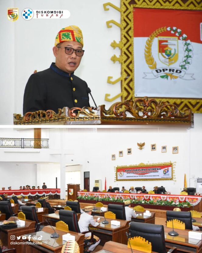
 DPRD Kabupaten Tulang Bawang Barat Menggelar Rapat Paripurna HUT Ke-61 Provinsi Lampung