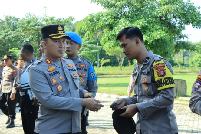 
 Kapolres Tulang Bawang Barat gelar Gaktibplin Kepada Personil, Tegaskan Pentingnya Disiplin dan Integritas