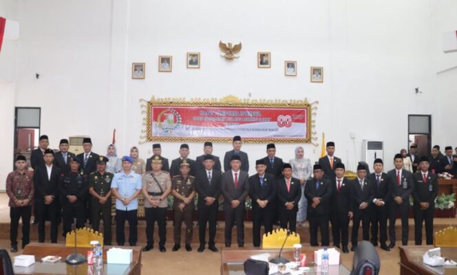 
 DPRD Kabupaten Tulang Bawang Barat Menggelar Rapat Paripurna Istimewa, Mendengar Pidato Kenegaraan Presiden RI Menyambut HUT Kemerdekaan RI Ke – 80
