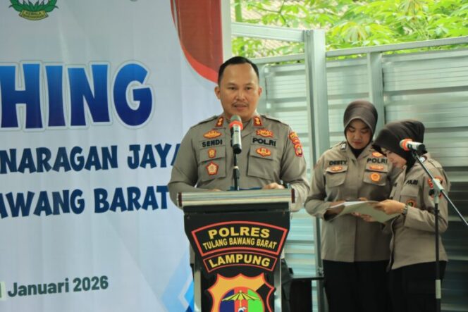 
 Polres Tulang Bawang Barat Launching SPPG di Panaragan Jaya, Wujudkan Dukungan Polri Terhadap Generasi Sehat