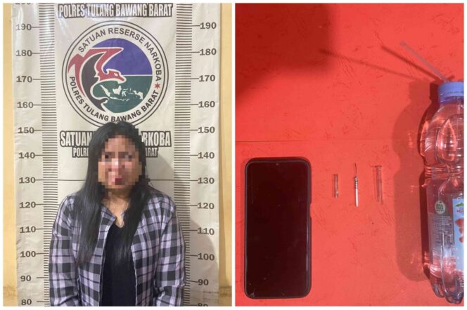 
 Pengembangan Kasus, Satresnarkoba Polres Tulang Bawang Barat kembali berhasil Amankan Seorang Wanita Pengguna Narkoba