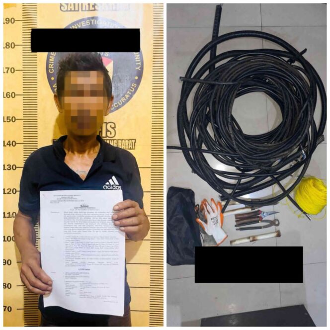 
 Aksi Cepat Tekab 308 Polres Tulang Bawang Barat Pelaku Pencurian Tower di Kelurahan Daya Murni Berhasil Ditangkap