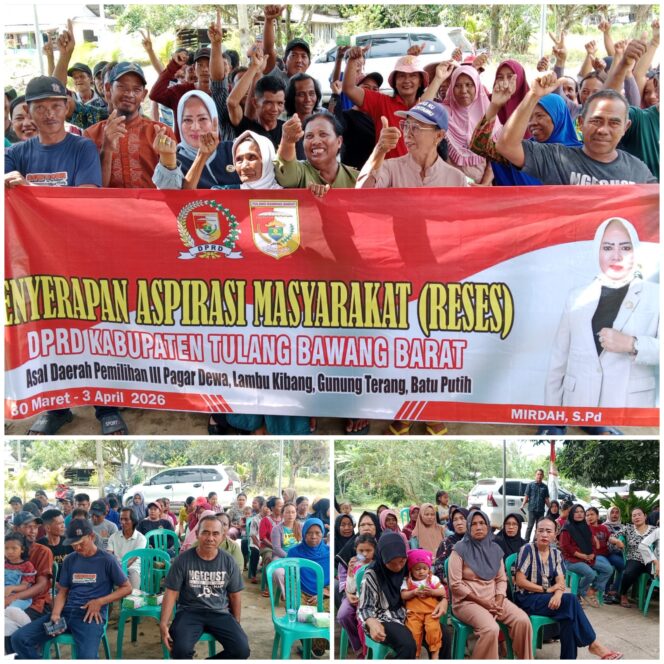 
 Mirdah Alpiyanto, S.Pd. Menggelar Rises di Tiyuh Bujung Dewa Kecamatan Pagar Dewa Kabupaten Tulang Bawang Barat Serta Bagikan 105 Sembako Kepada warga setempat